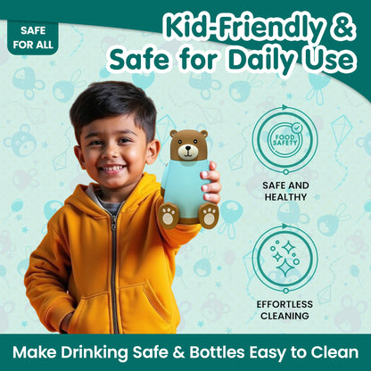 Cartoon Bear Vacuum Flask Water Bottle