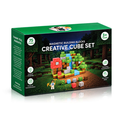 Magnetic Builder Blocks 75 Cubes by Kidology, view 8