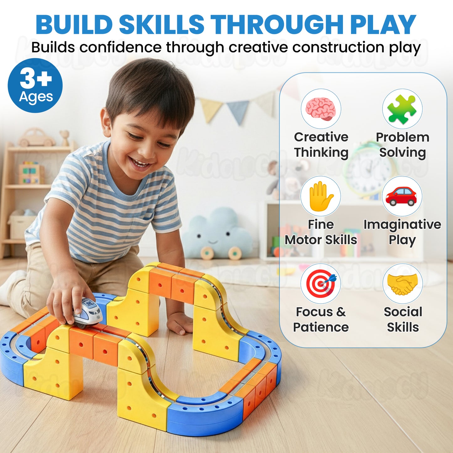 Magnetic Monorail DIY Versatile Track Car