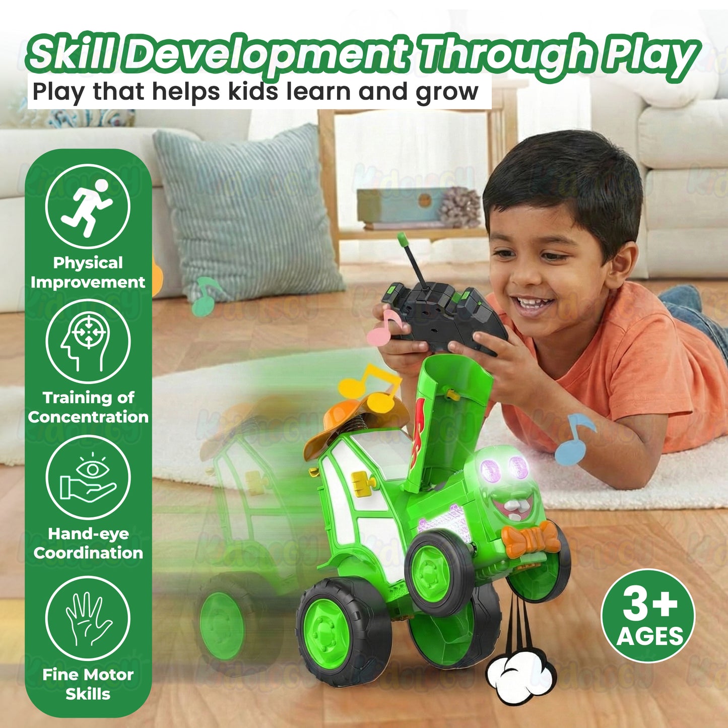 Jumping Tractor Toy