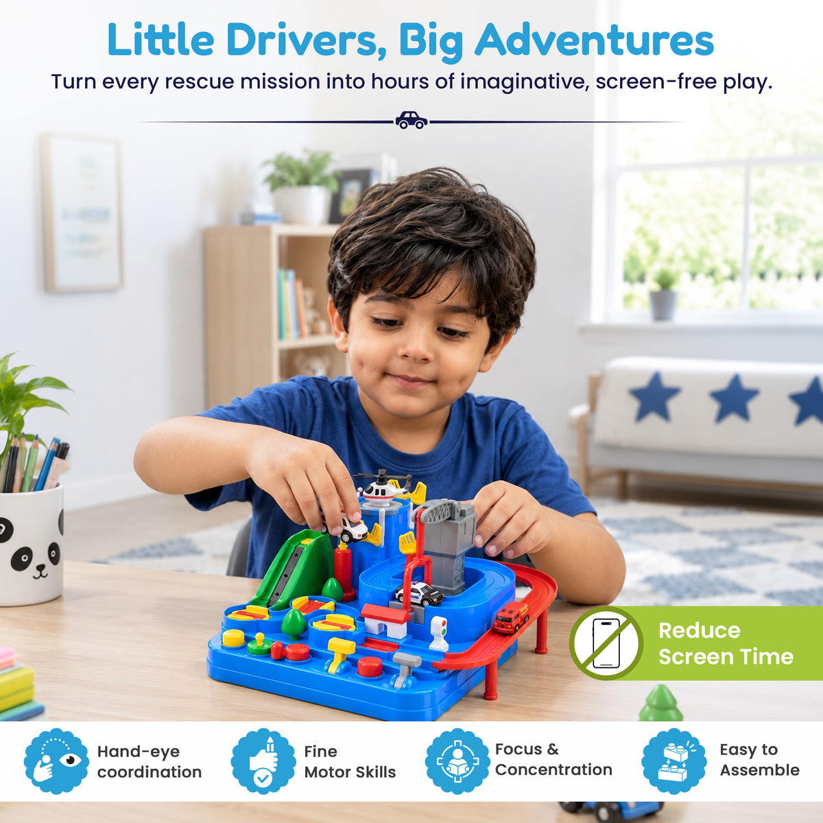 City Adventure Rescue Car Set by Kidology, view 9
