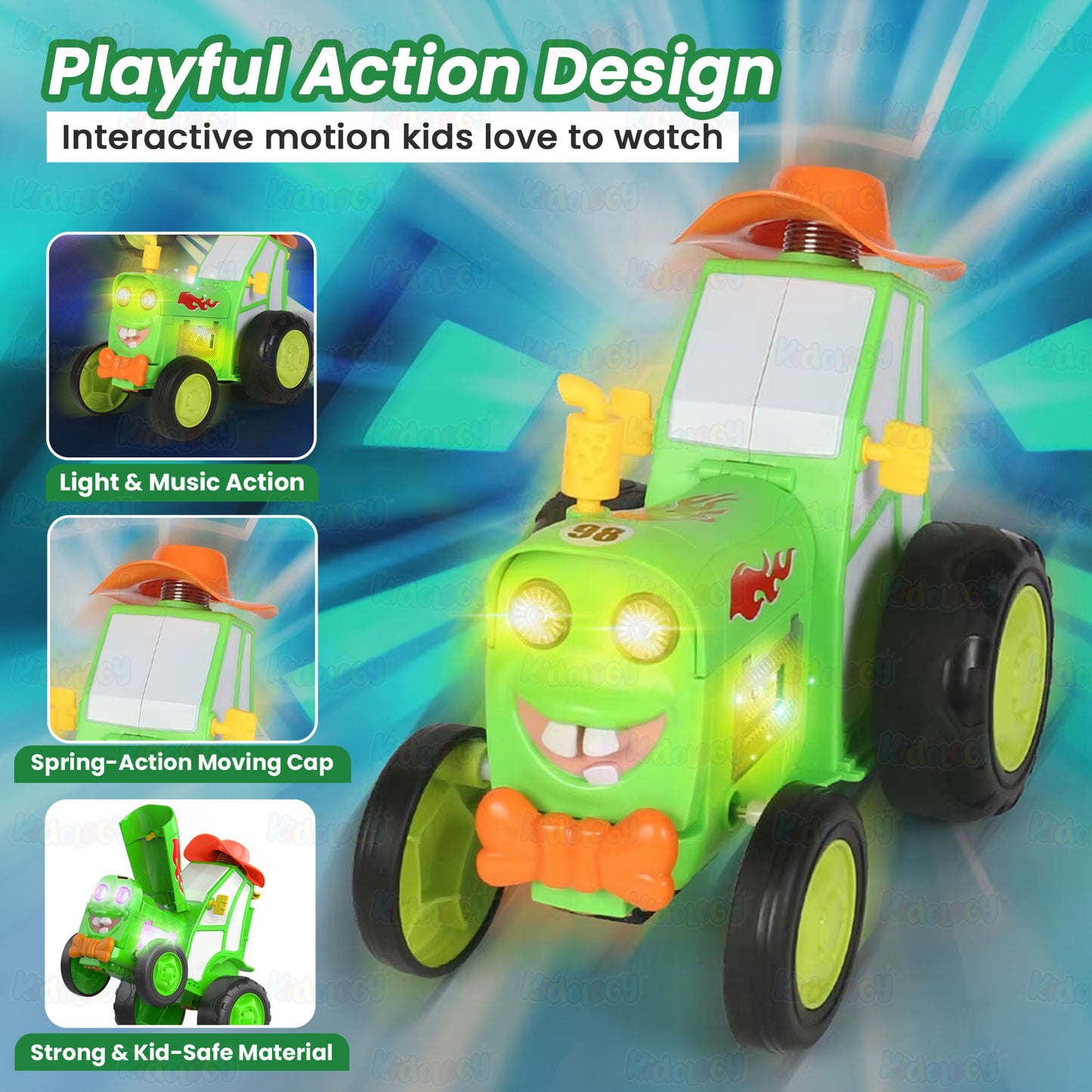 Jumping Tractor Toy