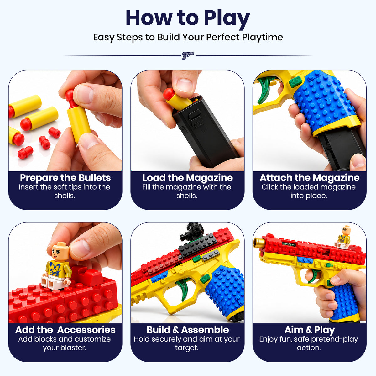 Shell Ejecting Soft Bullet Toy Gun by Kidology, view 10