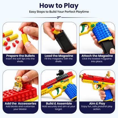 Shell Ejecting Soft Bullet Toy Gun by Kidology, view 10