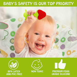 Fruits Shaped Teether Toys – Pack of 5