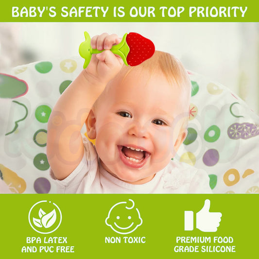 Fruits Shaped Teether Toys – Pack of 5