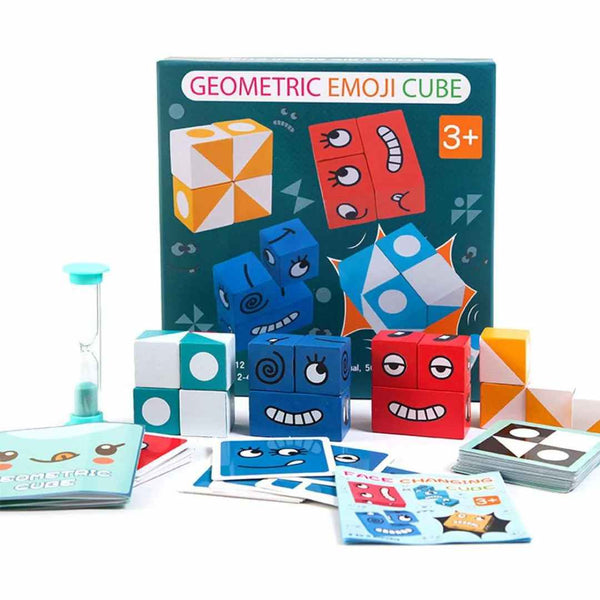 Montessori Cartoon Cube: Educational Toy
