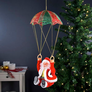 Tumbling Parachute Santa Toy