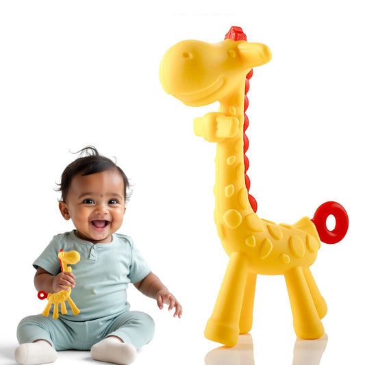 Giraffe Shaped Teether Baby Toy