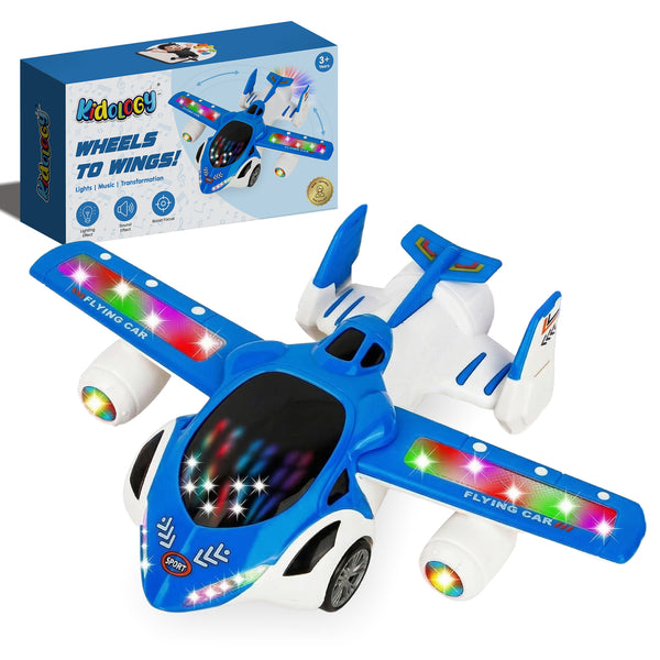 Automatic Deformation Airplane With Light & Music