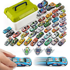 48 Pieces Set – 45 Pull Back Cars and 3 Airplanes