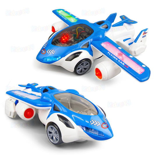 Automatic Deformation Airplane With Light & Music