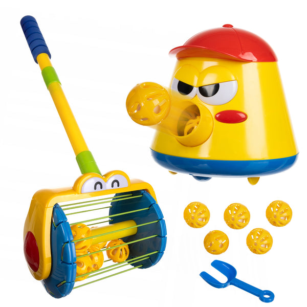 Kid's Ball Shooting Pot and Vacuum Cleaner