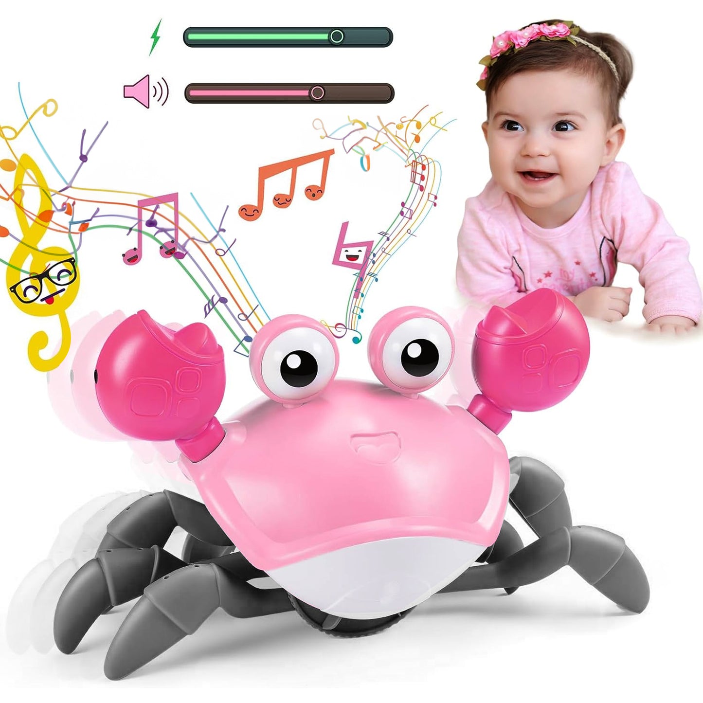 Dancing Musical Crawling Crab Baby Toy