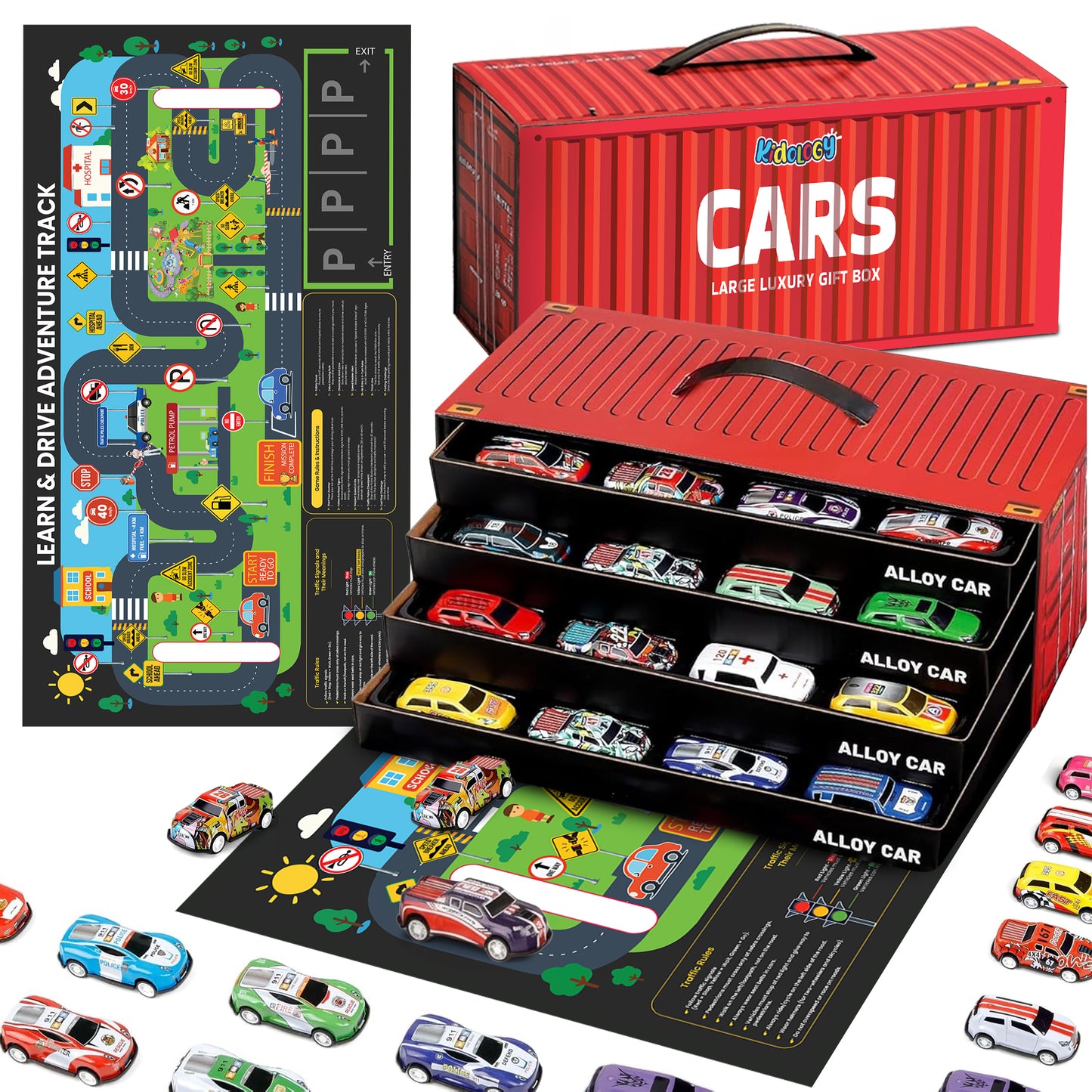 48PCS Die-Cast Pull Back Cars Set