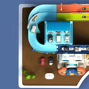 Garage & Urban Rail Transit with Realistic Steering Wheel