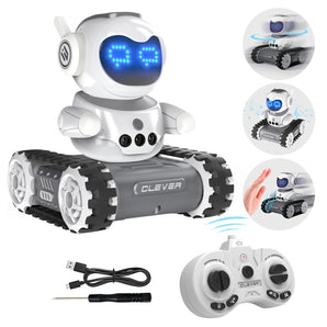Dual Battery LED Expression Auto-Sensor Smart Robot Toy