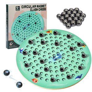 Circular Magnet Clash Chess Game