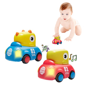 Dino Design Easy To Push Pull Back Cars