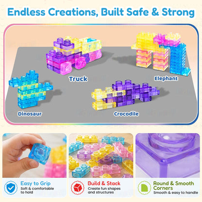 Soft Sensory Building Blocks Set – 40PCS