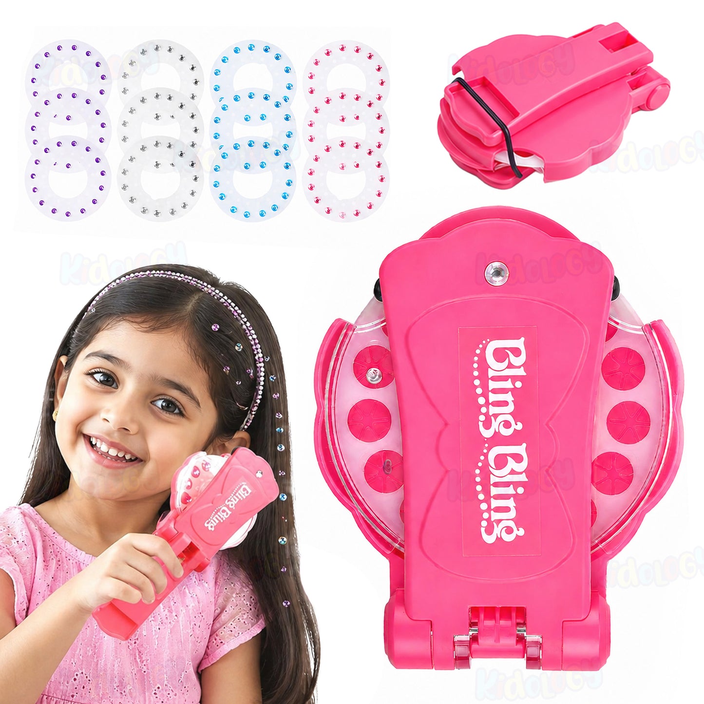 Blinger Hair Gem Stamper for Girls