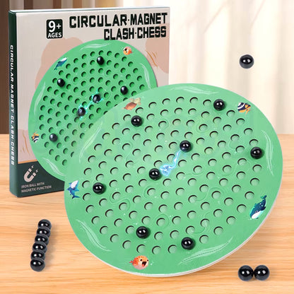 Circular Magnet Clash Chess Game