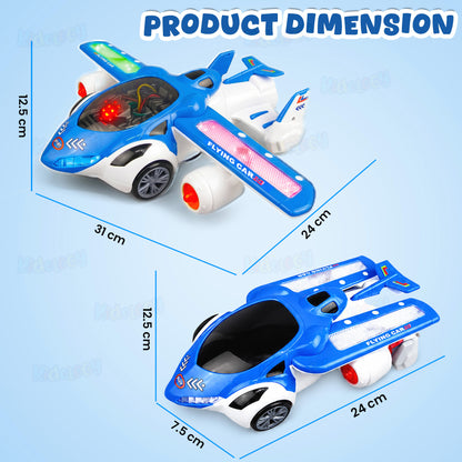 Automatic Deformation Airplane With Light & Music