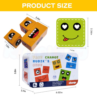 Emoji Cube Face Change Game