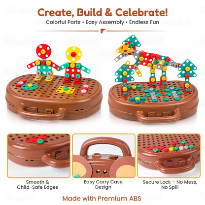 203-Piece Toolbox Drill Puzzle Set by Kidology, view 3
