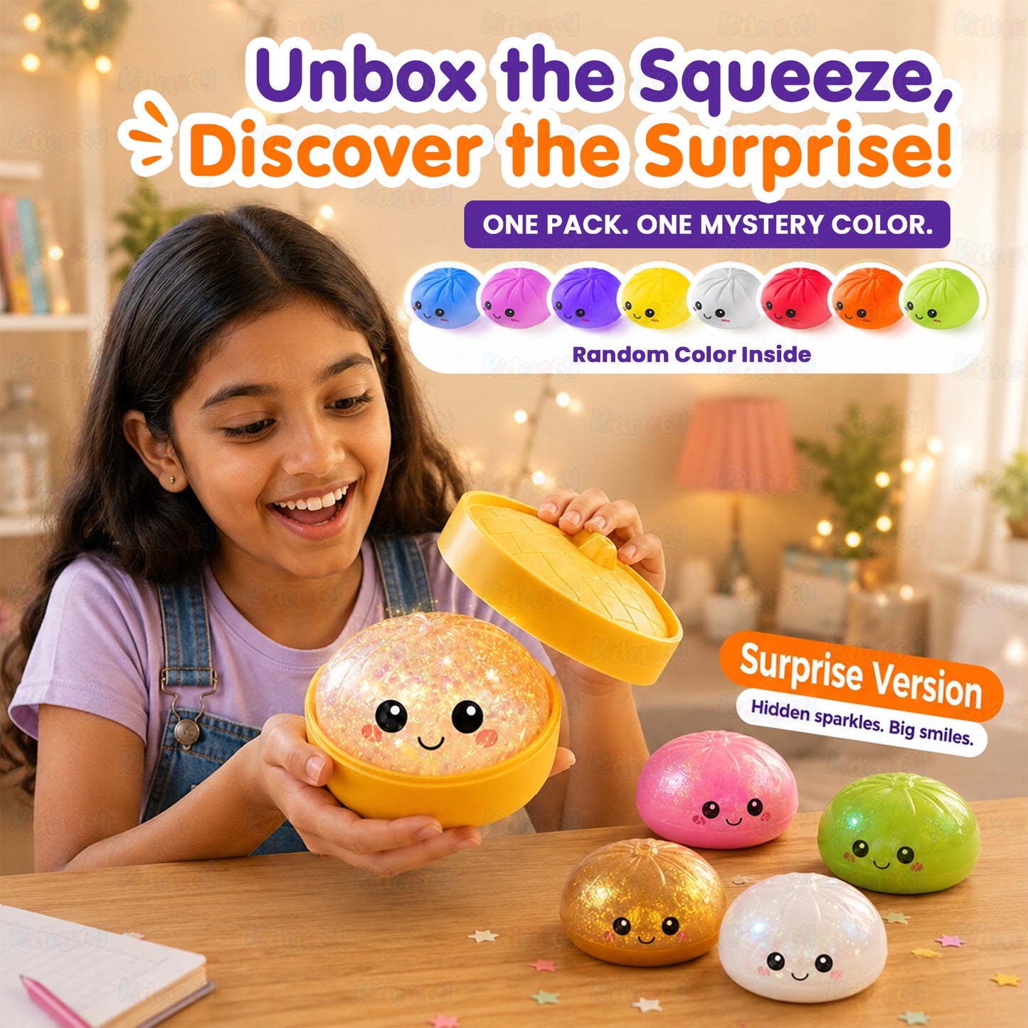 Glitter Dumpling Mystery Squishy