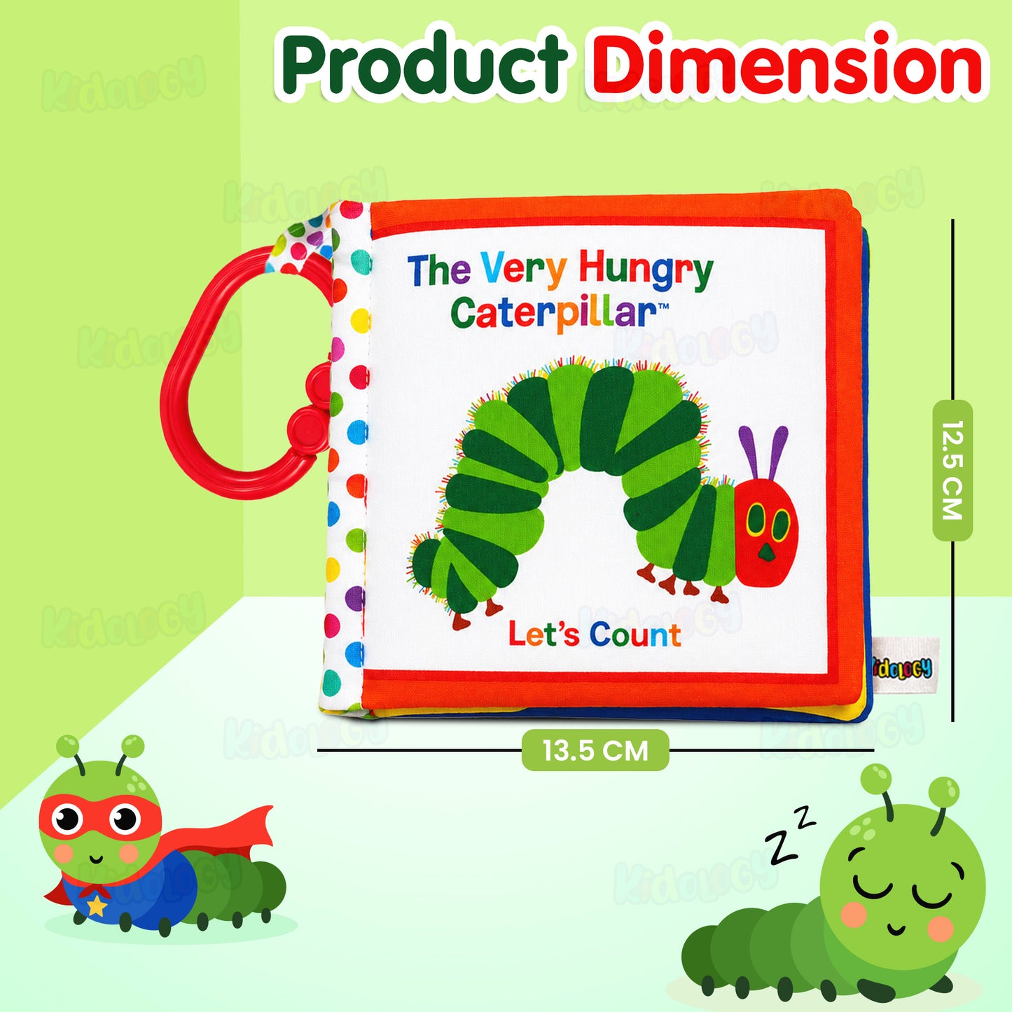Caterpillar Counting Crinkle Cloth Book