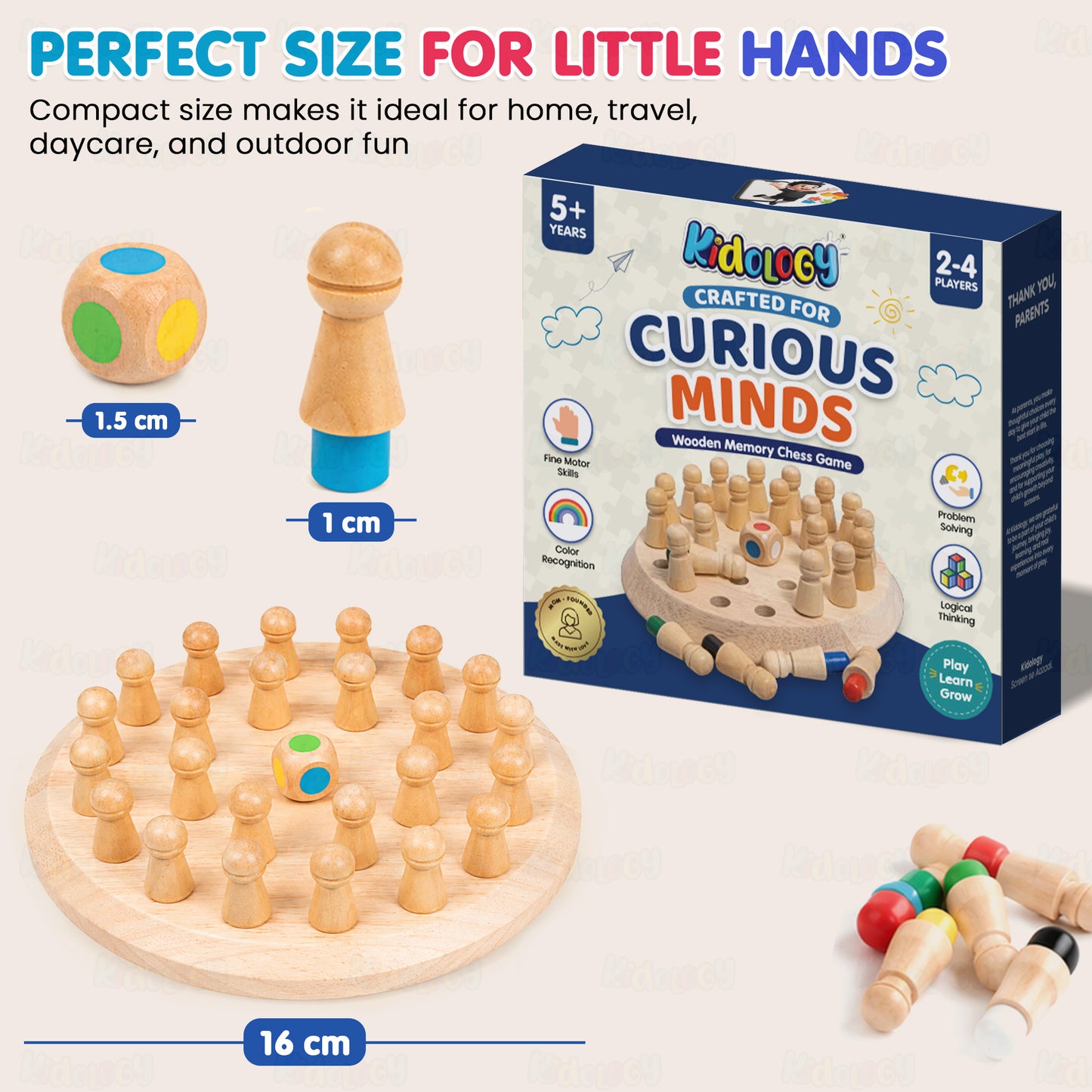 Wooden Memory Chess Game