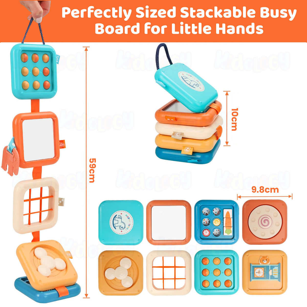 8 in 1 Montessori Travel Activity Cube Toy