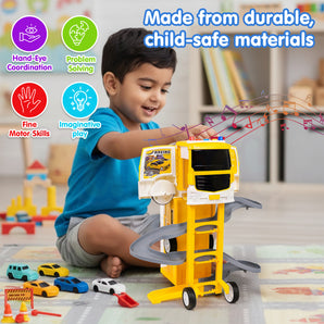 Transforming Car Parking Lot Playset