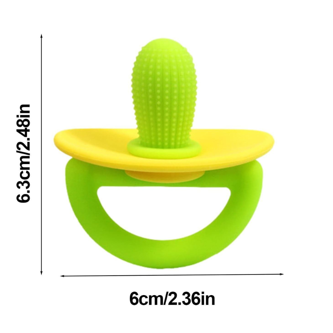 Soft Silicone Cactus Baby Teething Toy - Set of 2