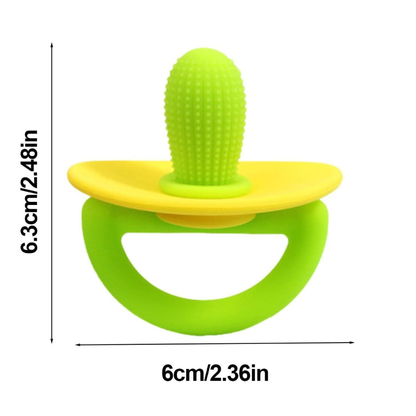 Soft Silicone Cactus Baby Teething Toy - Set of 2