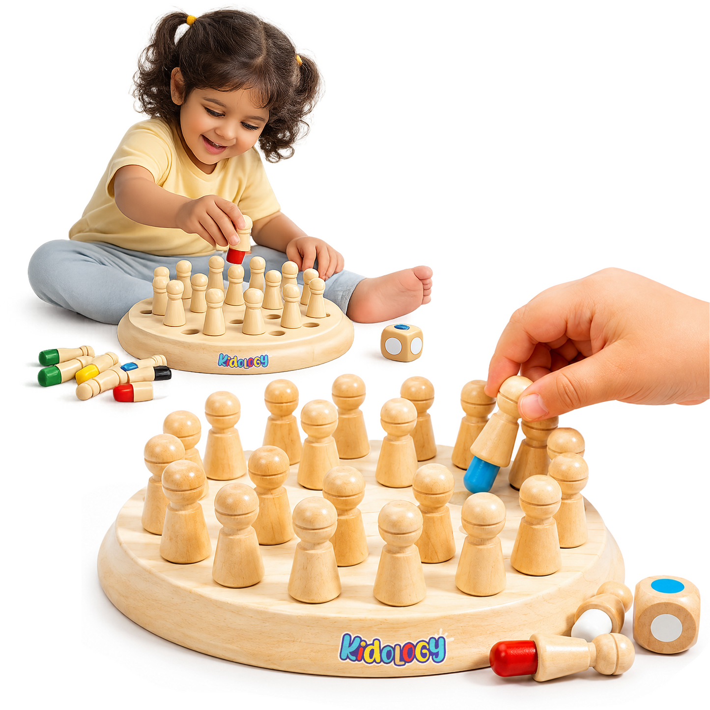 Wooden Memory Chess Game