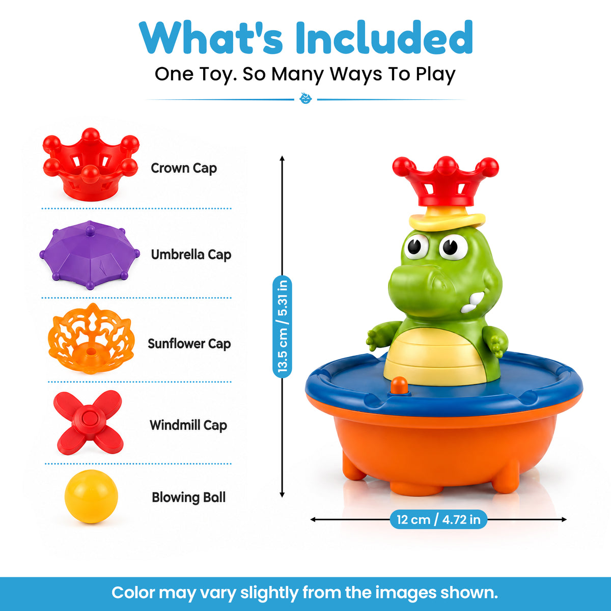 Fountain Crocodile Bath Toy by Kidology, view 3