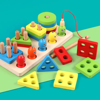 Wooden Magnetic Fishing Game