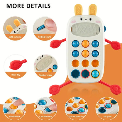 Kids Realistic Phone Pull String Activity Toy