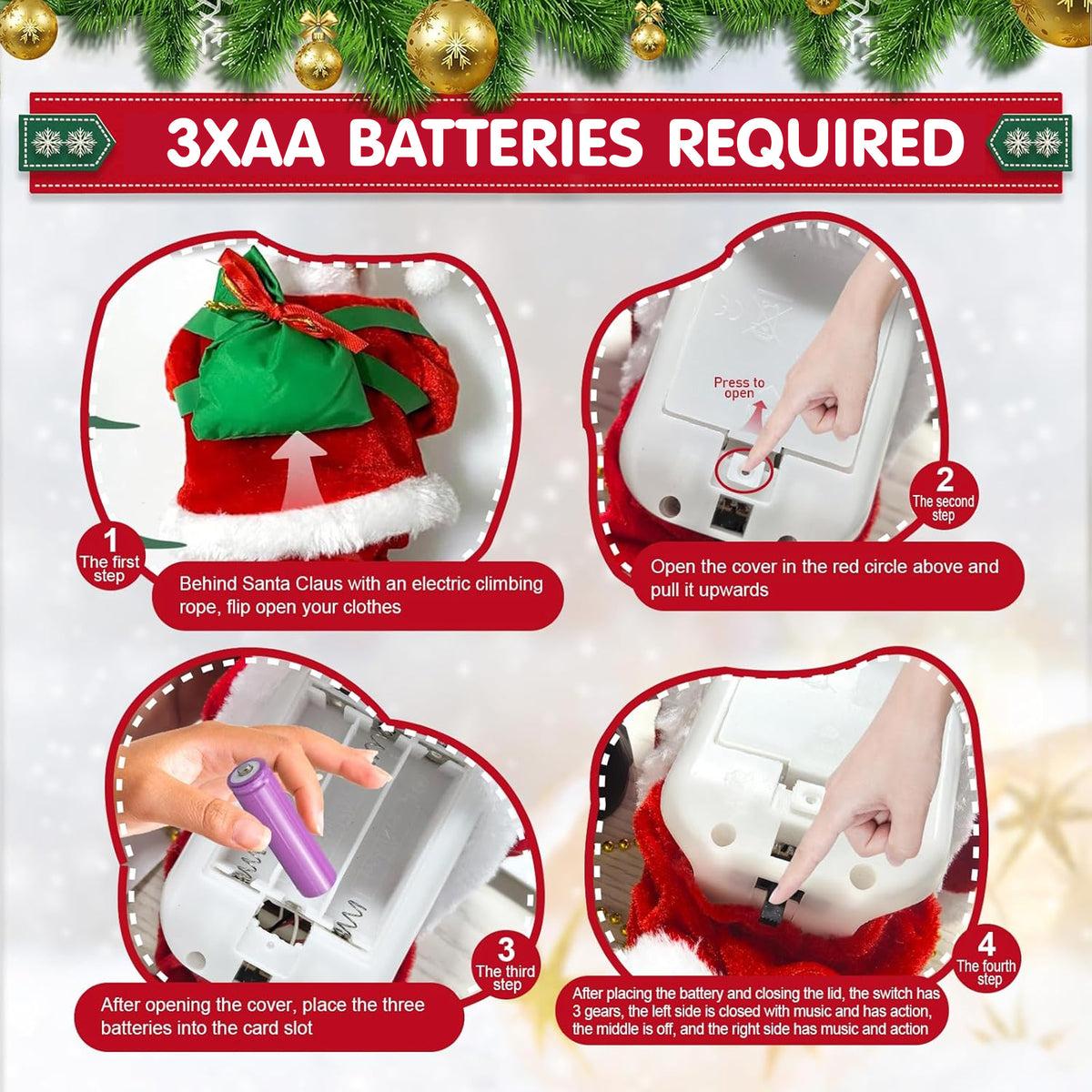 Santa Climbing Electric Toy