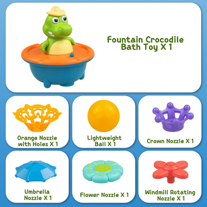 Fountain Crocodile Bath Toys