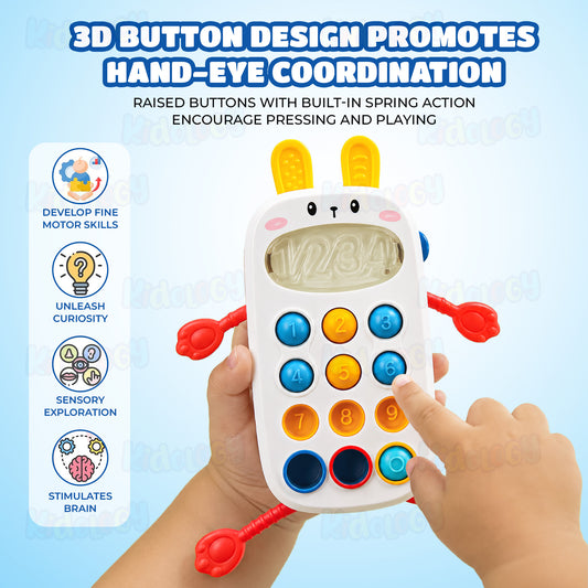 Kids Realistic Phone Pull String Activity Toy