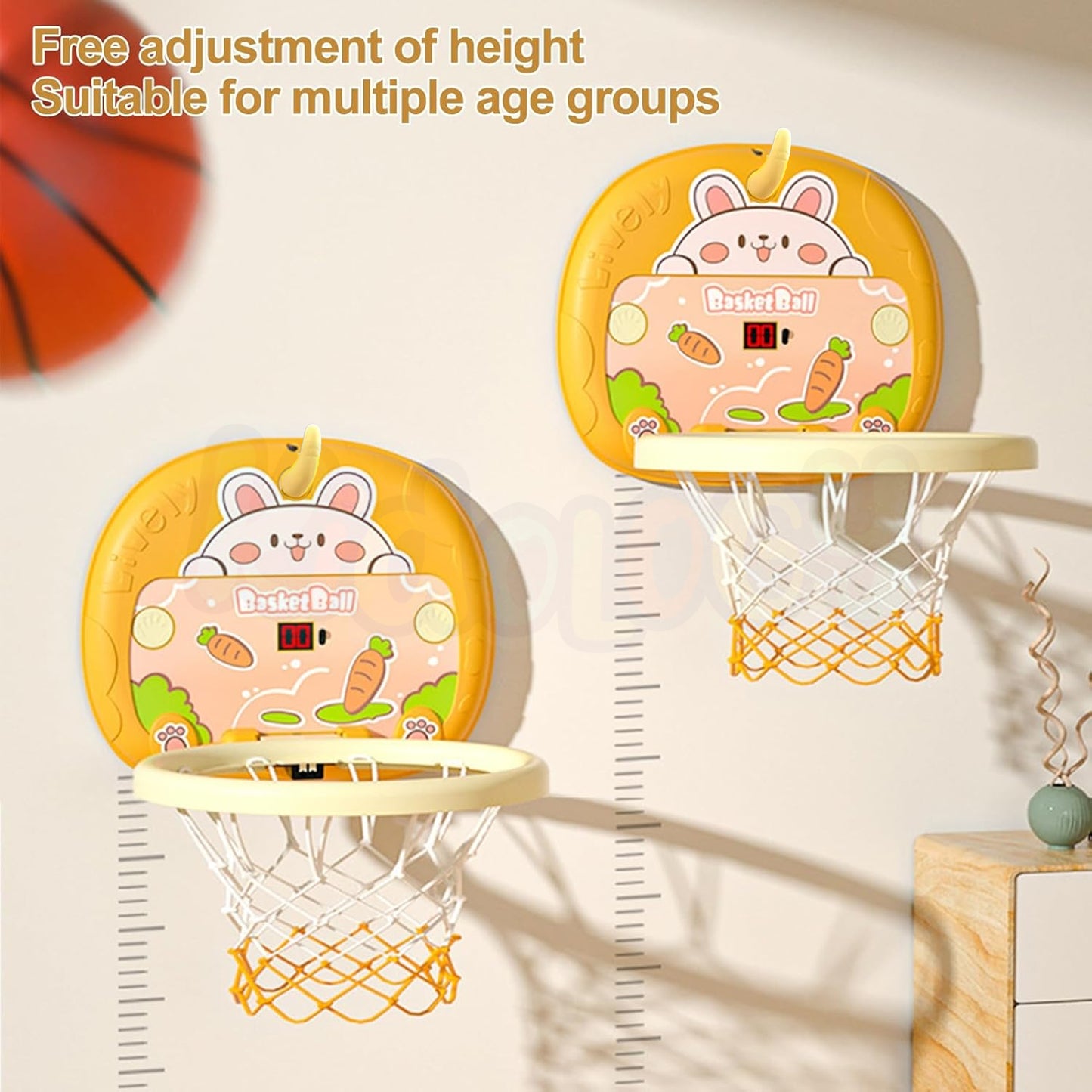 Indoor Mini Basketball Hoop With Digital Score Counter