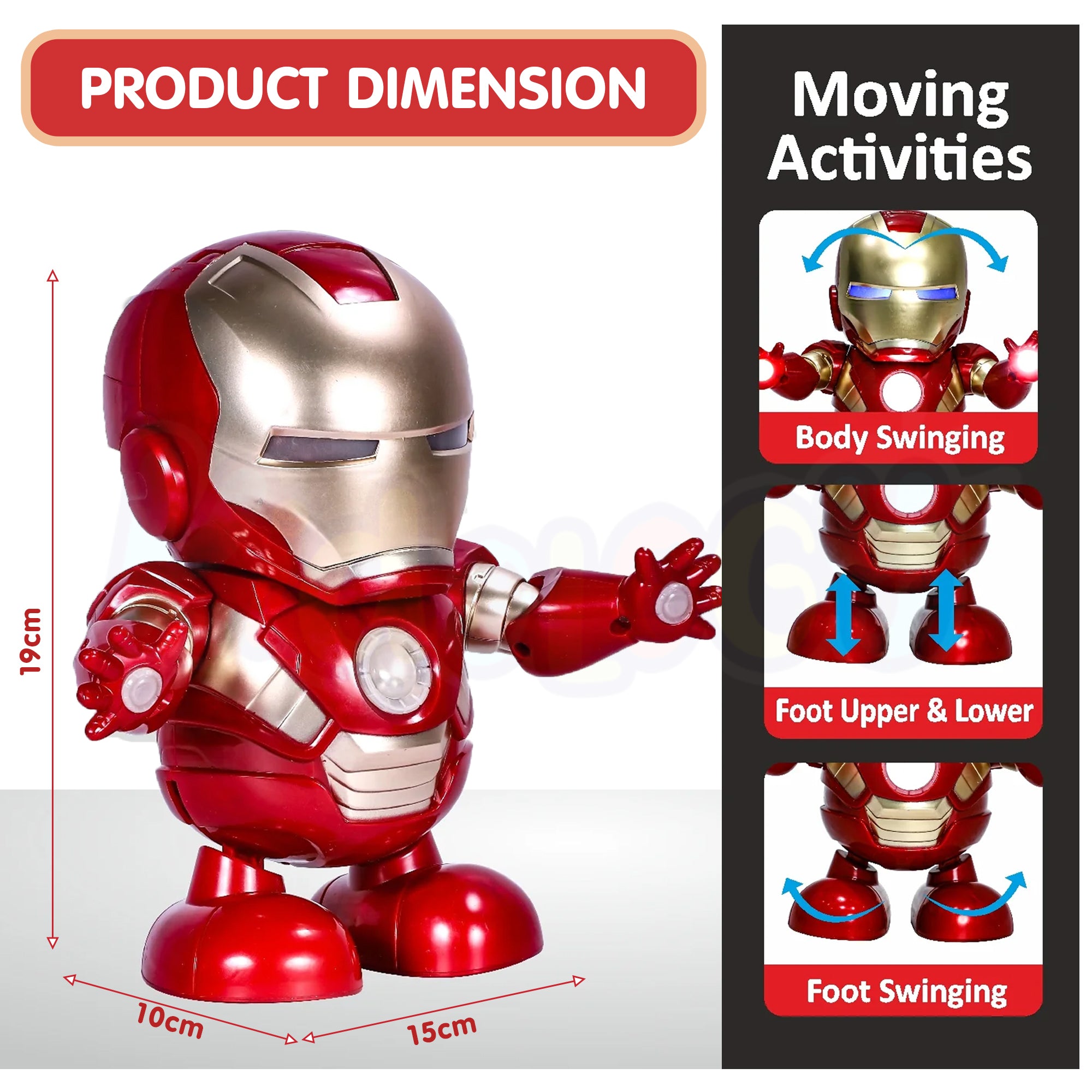 Dancing Iron Man Robot Toy – Kidology – Shop Educational Toys for Kids