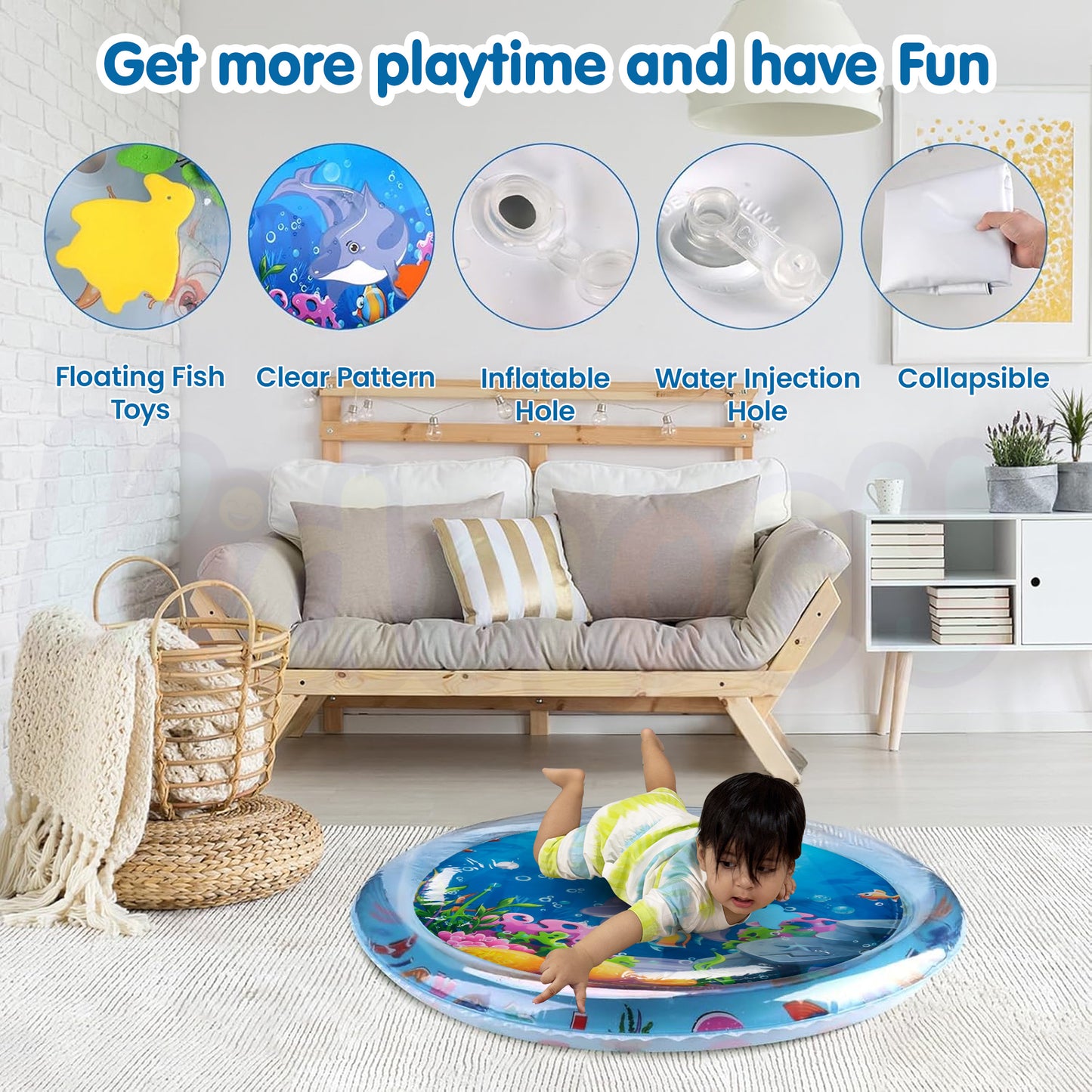 Inflatable Leakproof Round Water Play Mat