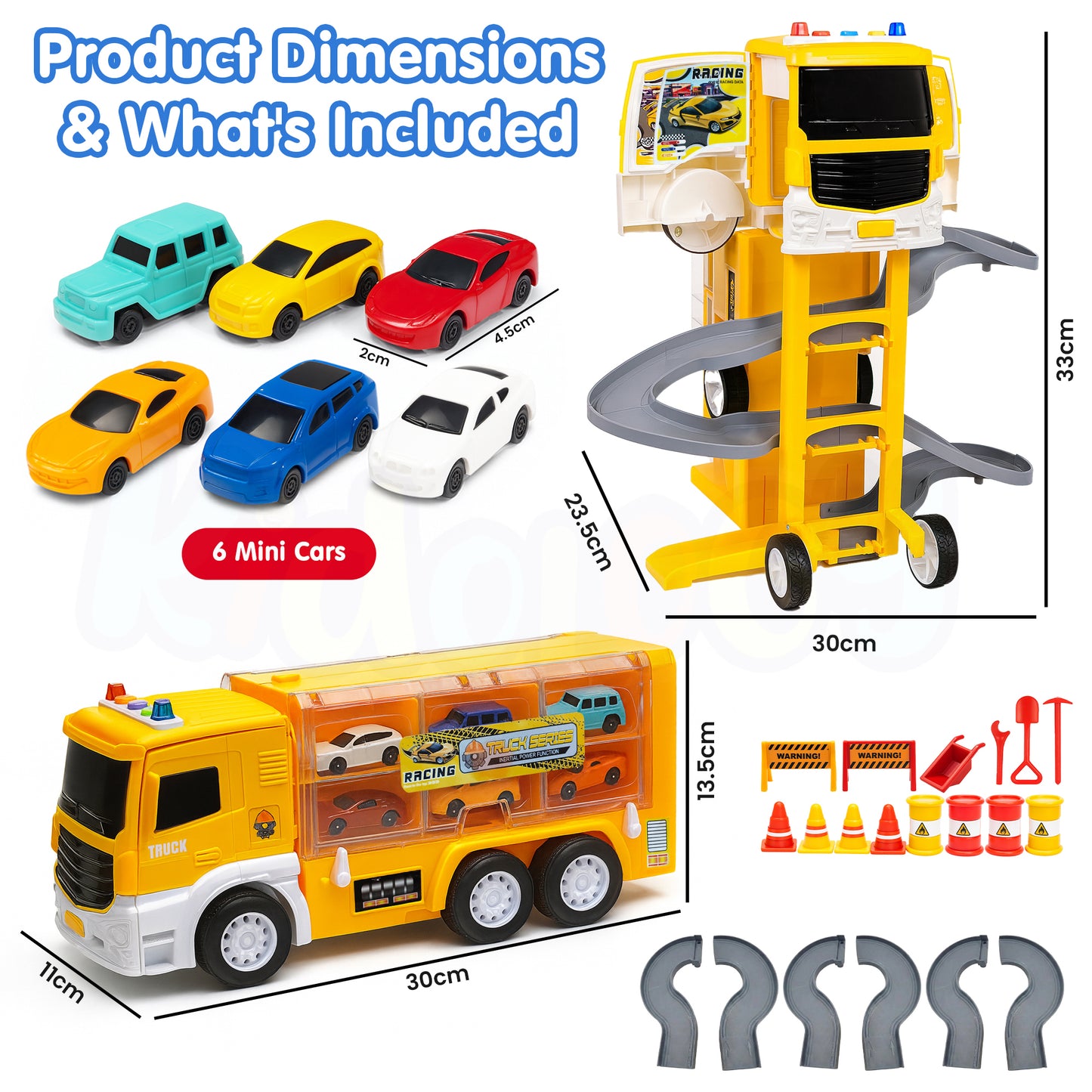 Transforming Car Parking Lot Playset