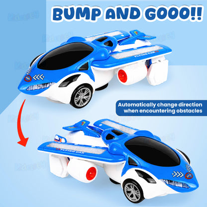 Automatic Deformation Airplane With Light & Music