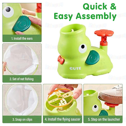 Flying Disc Launcher Elephant Toy