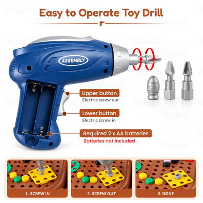 203-Piece Toolbox Drill Puzzle Set by Kidology, view 4